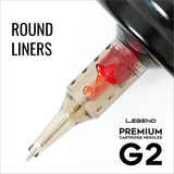 Legend Premium Cartridges G2 (2nd Gen) - Round Liners - #12 (0.35mm) - 20/Box