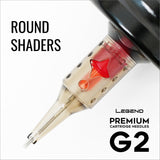 Legend Premium Cartridges G2 (2nd Gen) - Round Shaders - #12 (0.35mm) - 20/Box